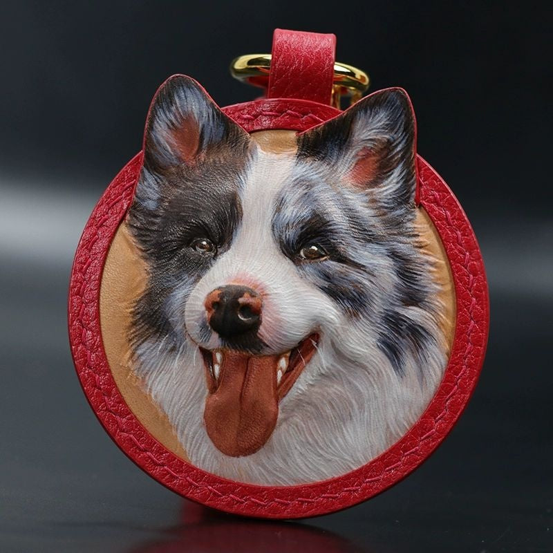 Custom Pet Leather Carving Ornaments