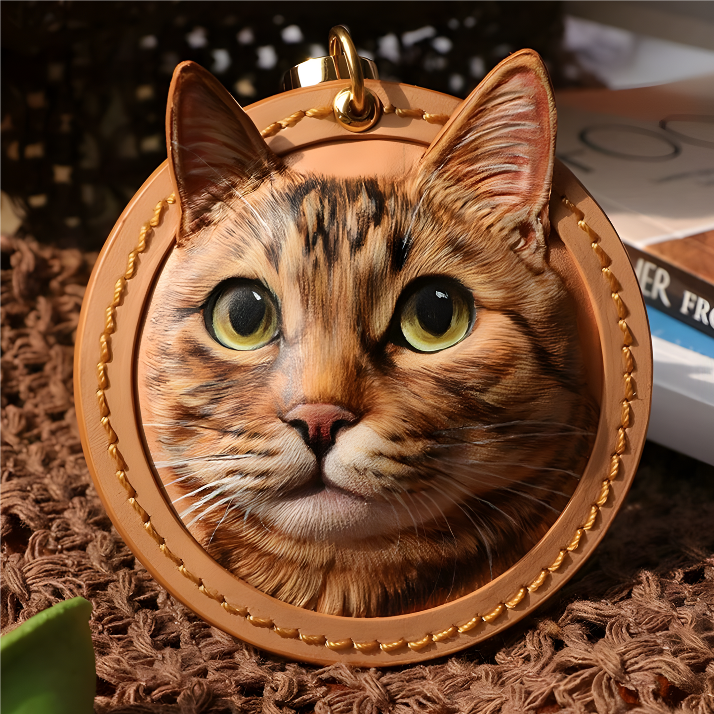 Custom Pet Leather Carving Ornaments